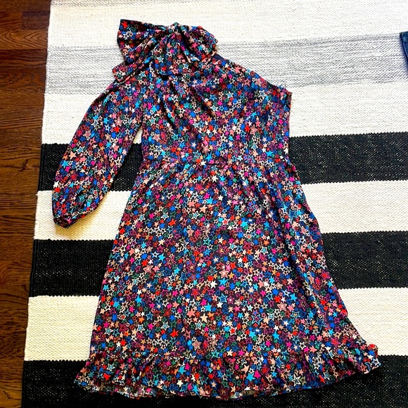 J. Crew Dresses & Skirts - ⚡️CCO Sale⚡️ J. Crew Star One Arm Long Sleeve Bow Shoulder Dress NWT NEW
